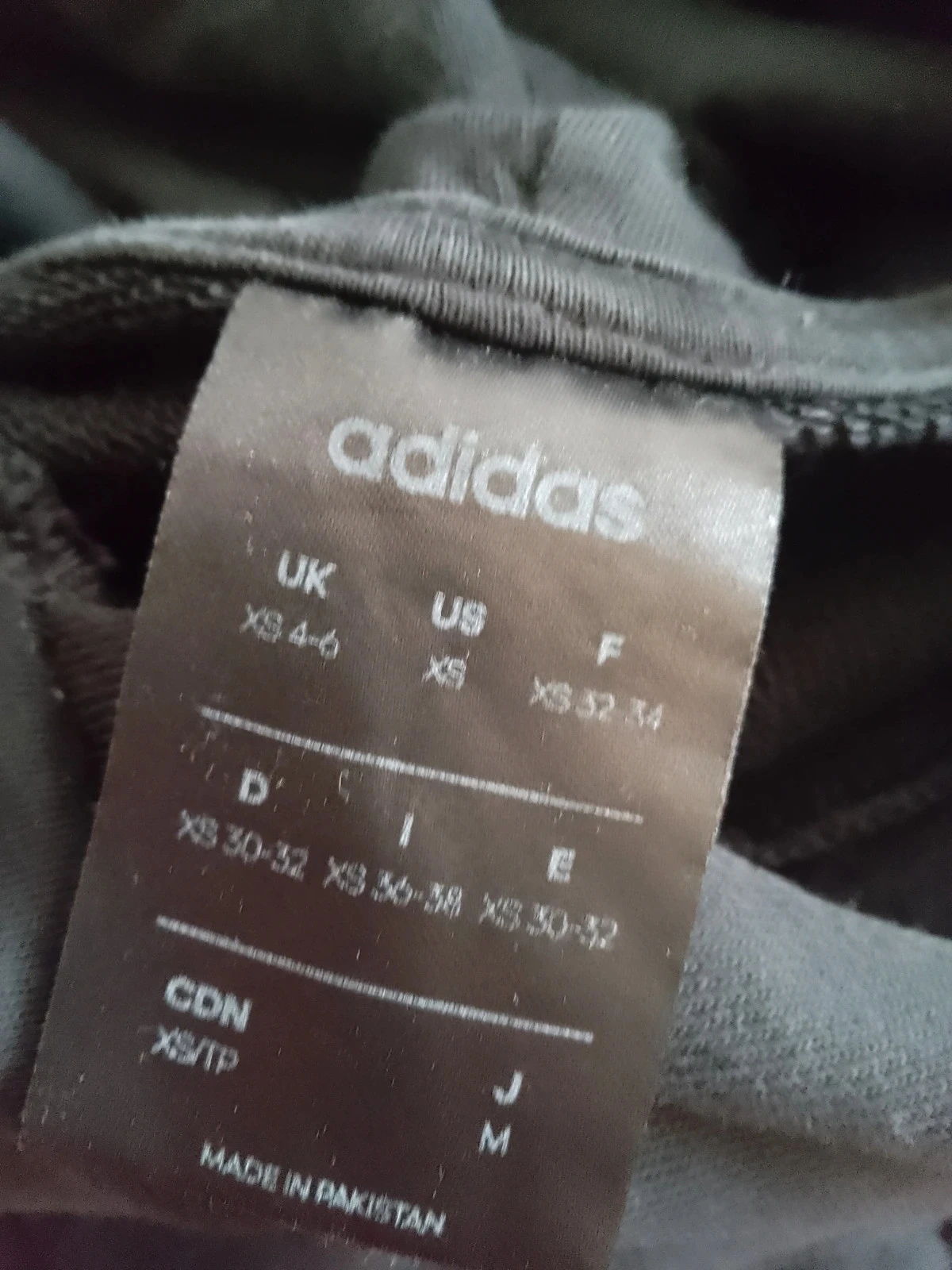 Moletom preto adidas XS em algodão – photo 2